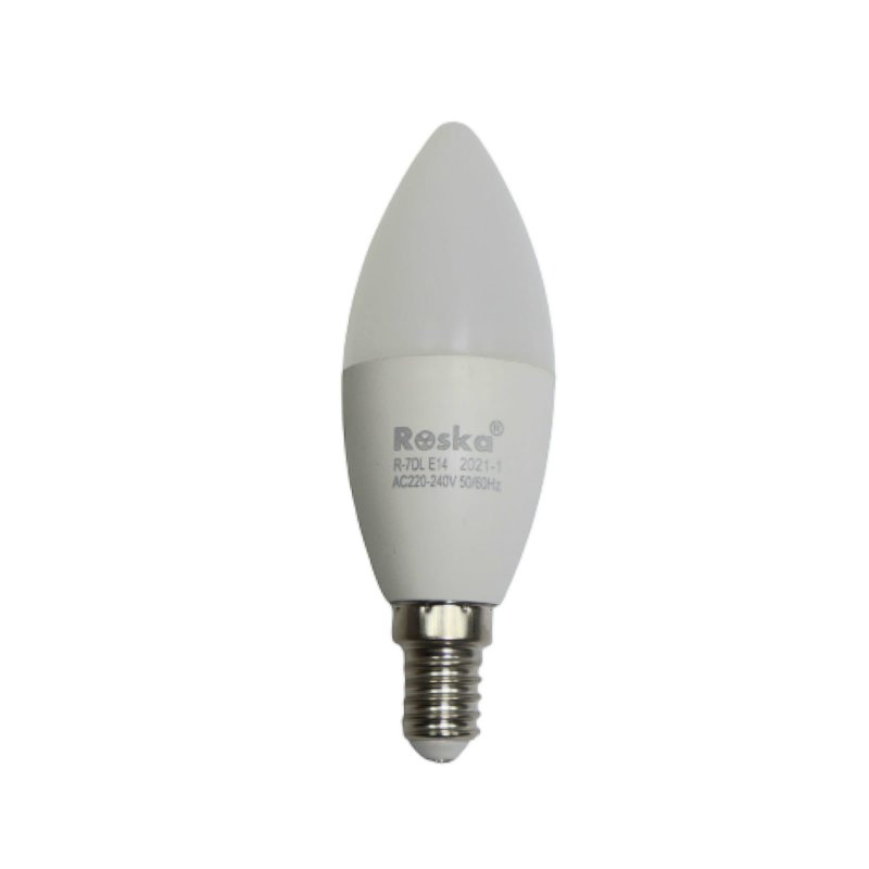 R-7DL - C37 7W E14 LED CANDLE LAMP DAY LIGHT
