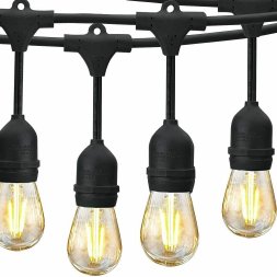 Roska Solar String Light R-10M20 with 20 LED vintage Lamps, 10 Meters Length
